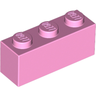 Lego Brick 1 x 3 / Bright Pink