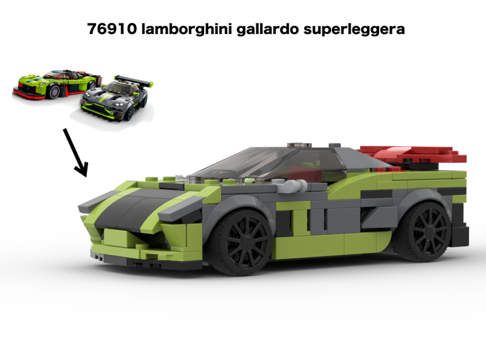 Lego 76910 B model: Lamborghini Gallardo Superleggera