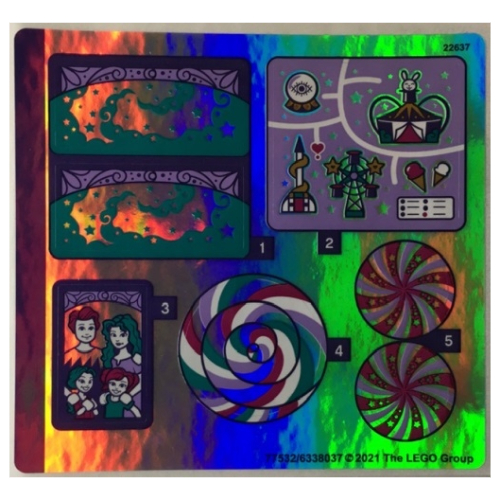Lego Sticker Sheet 1 for Set 41689-1