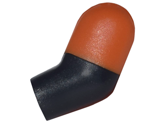 Lego Arm, Left with Molded Dark Orange Short Sleeve  Pattern