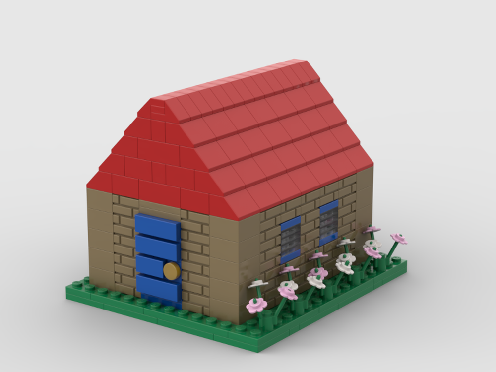 Lego House with Red Roof