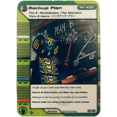 Lego Trading Card, Ninjago Deck #2: 122 - Backup Plan - North American Version