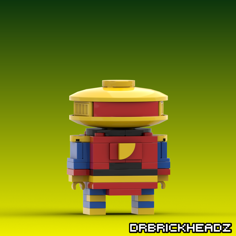 Lego Alpha 5 (Mighty Morphin Power Rangers) Custom Brickheadz