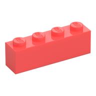 Lego Brick 1 x 4 / Coral