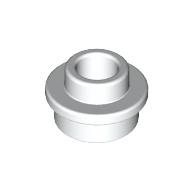 Lego Plate Round 1 x 1 with Open Stud / White