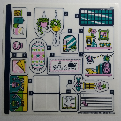 Lego Sticker Sheet for Set 41709-1