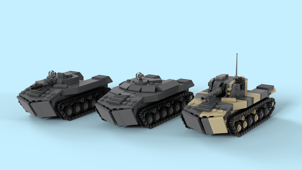 Lego BMD-1, BTR-D, 2S9 Nona