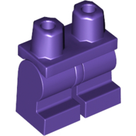 Lego Hips and Dark Purple Medium Legs [Complete Assembly] / Dark Purple