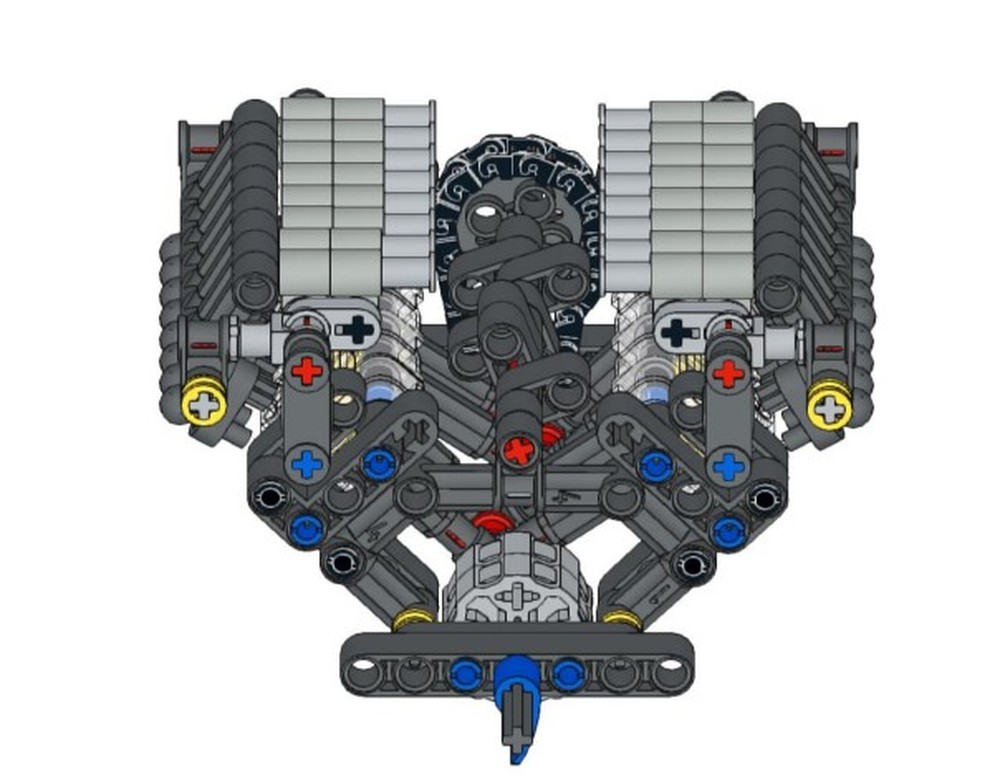 Lego Functional Authentic Lego Technic Rover V8 Engine with Real Action 16v System