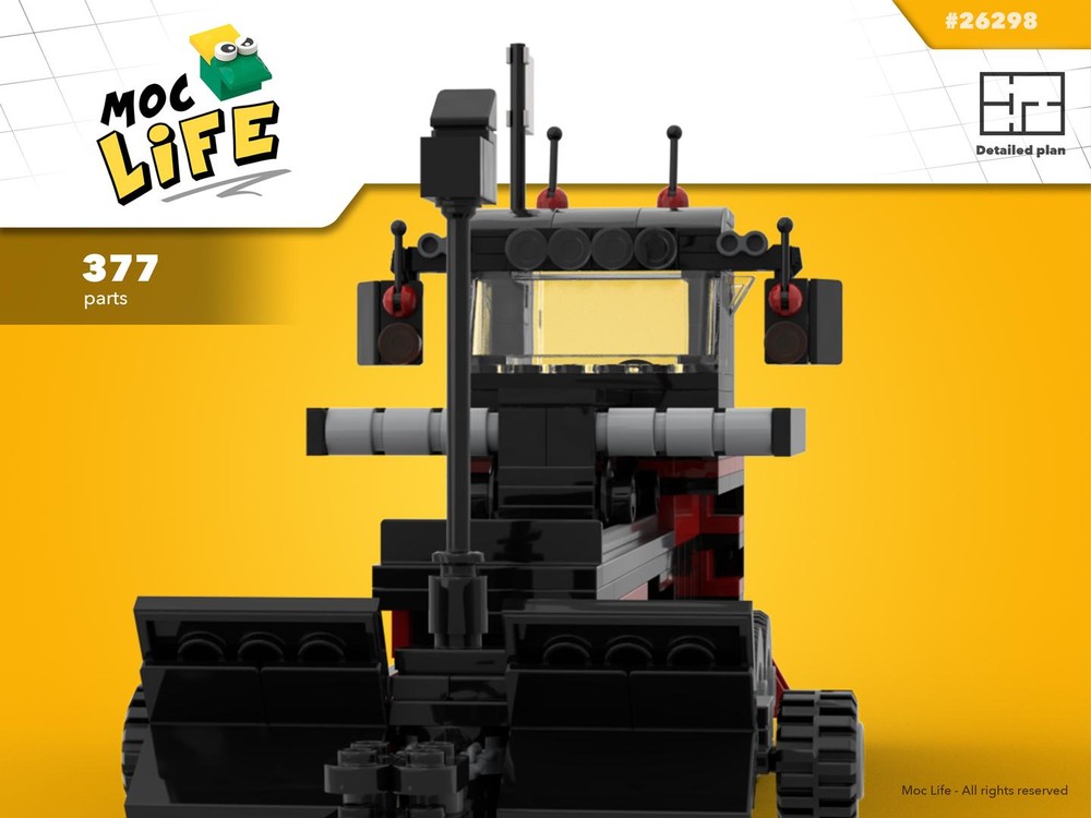 Lego Truck pull sled