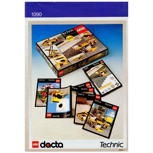 Lego Activity Booklet - Parts Tray Organizer Card - Set 1090 / [No Color/Any Color]