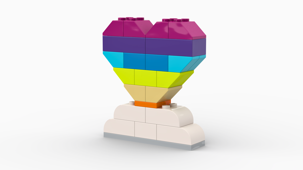 Lego 10698 Heart (card stand)