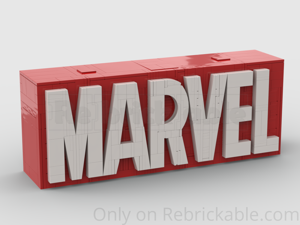 Lego 76313 Marvel Logo - IMPROVED