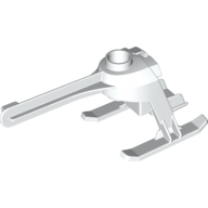 Lego Helicopter Tail and Landing Gear / White