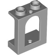 Lego Window 1 x 2 x 2 Castle / Light Bluish Gray