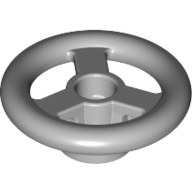 Lego Steering Wheel Small, 2 x 2 [Reinforced] / Light Bluish Gray