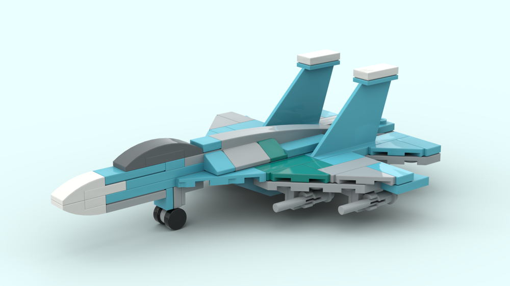 Lego SU-27 Flanker 1:144 scale
