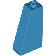 Lego Brick Sloped 75° 2 x 1 x 3 with Hollow Stud / Dark Azure