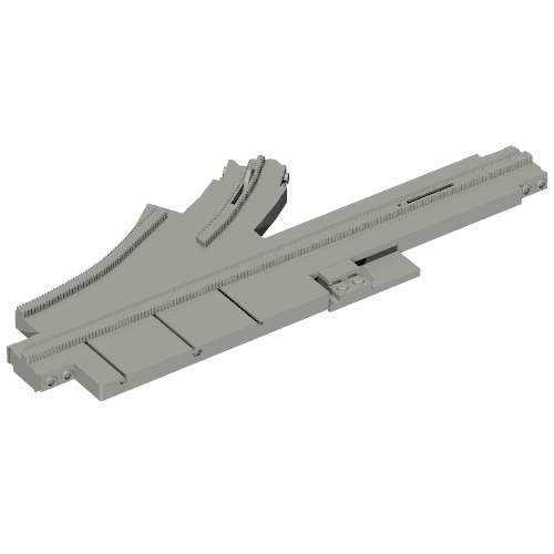 Lego Vehicle Track, Monorail Point Left