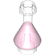 Lego Equipment Bottle / Erlenmeyer Flask with Dark-Pink Fluid Pattern