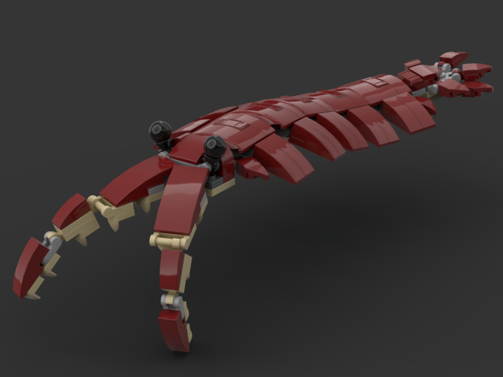 Lego Anomalocaris (Stand Included)