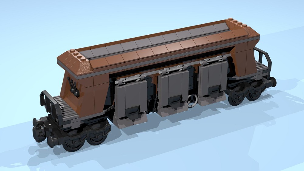 Lego 8-Wheel Coal Hopper (triple chute)