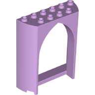 Lego Panel 2 x 6 x 6 with Gothic Arch / Lavender