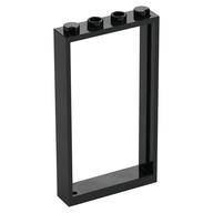 Lego Door Frame 1 x 4 x 6 Type 2 / Black