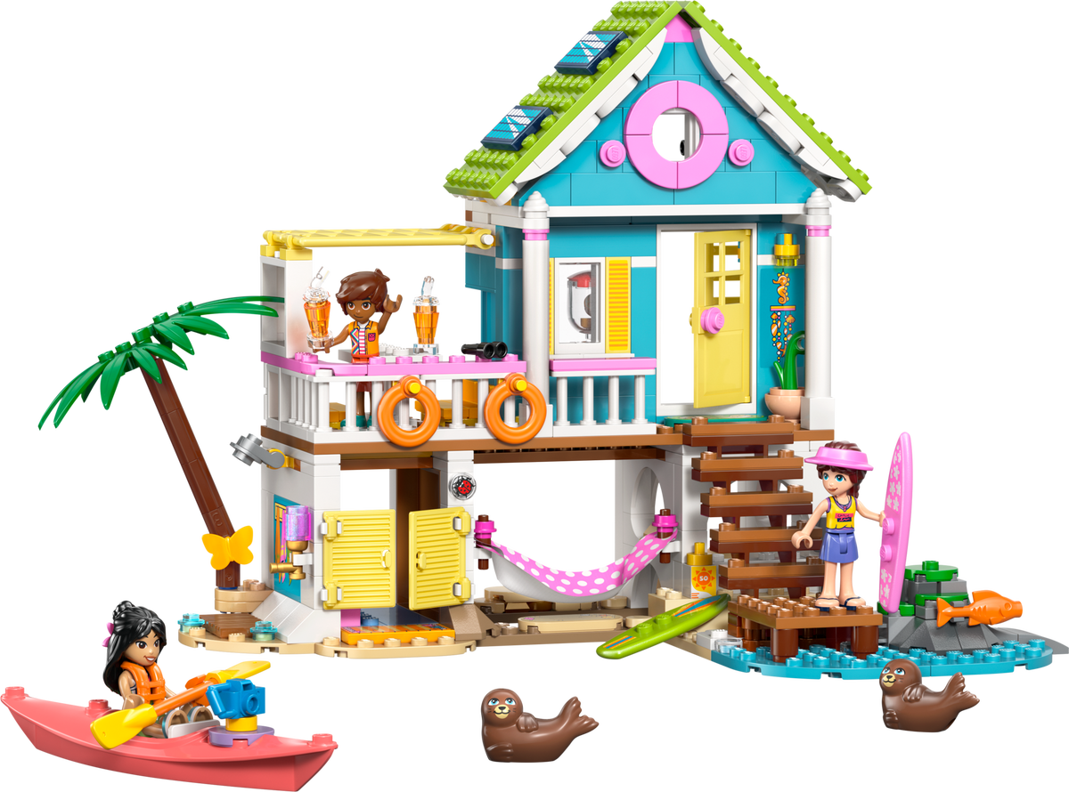 Lego Beach House with Seals