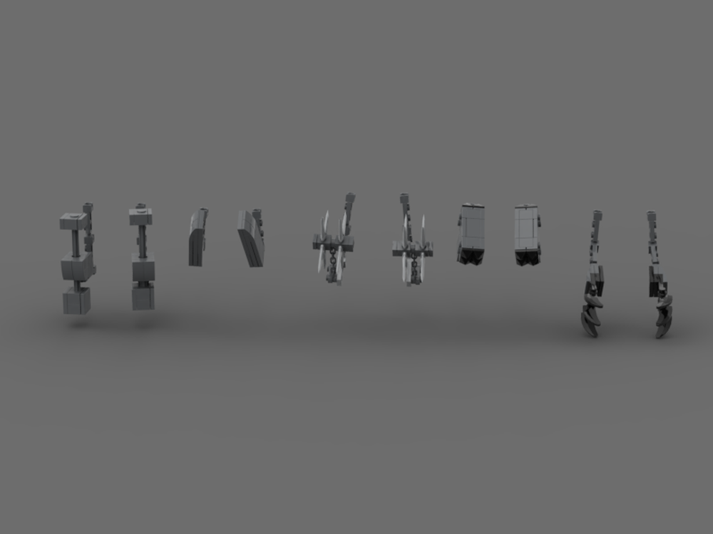 Lego battle bot --- arm weapon extension pack