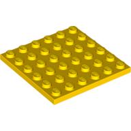 Lego Plate 6 x 6 / Yellow