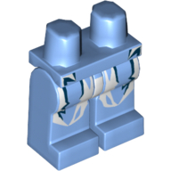 Lego Hips and Medium Blue Legs with Dark Blue and White Electric Bolts Print (Electro)