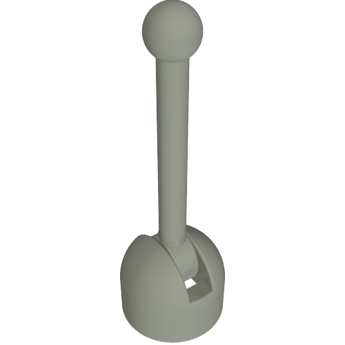 Lego Lever Small Base with Light Gray Lever / Light Gray