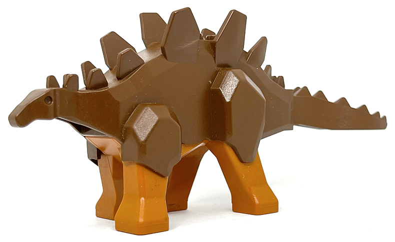 Lego Dinosaur Stegosaurus with Dark Orange Legs
