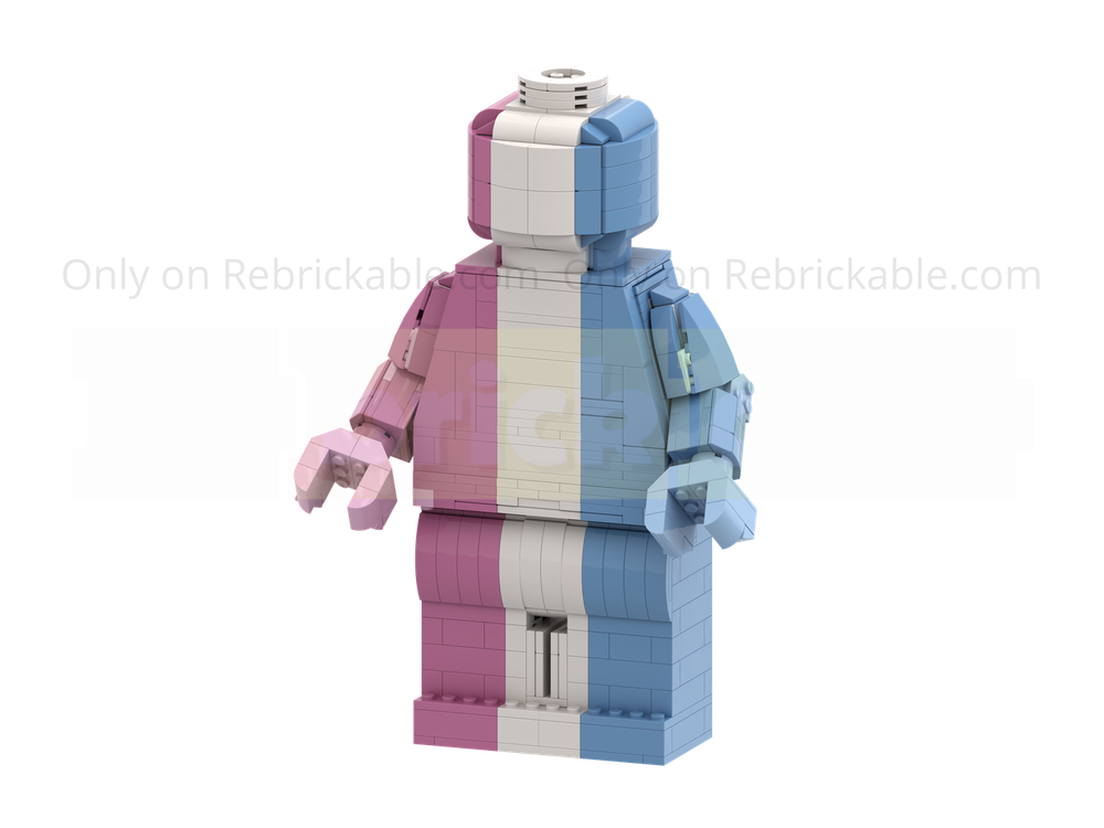 Lego Up-Scaled LEGO Minifigure - Trans Visibility Edition
