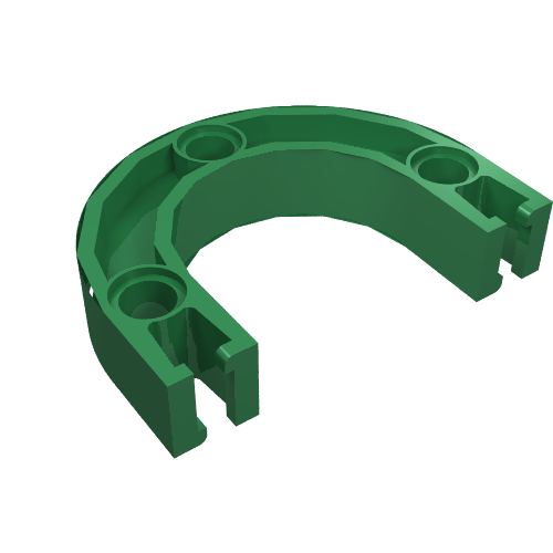 Lego Znap Beam 1/2 Circle Radius 2L / Green