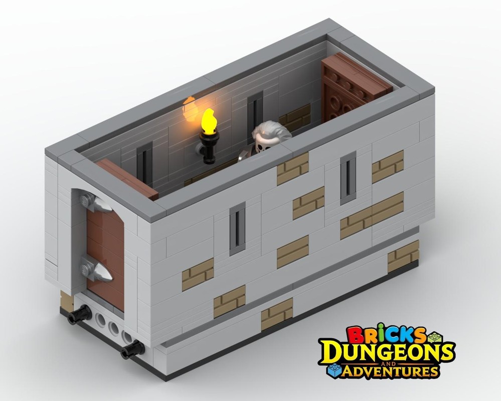 LEGO Castle Corridor with Doors Instructions (PDF), Skeleton Warrior figurine, Bricks Dungeons and Adventures