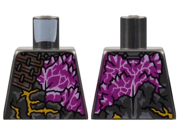 Lego Torso Broken Armor, Magenta Chest Pattern