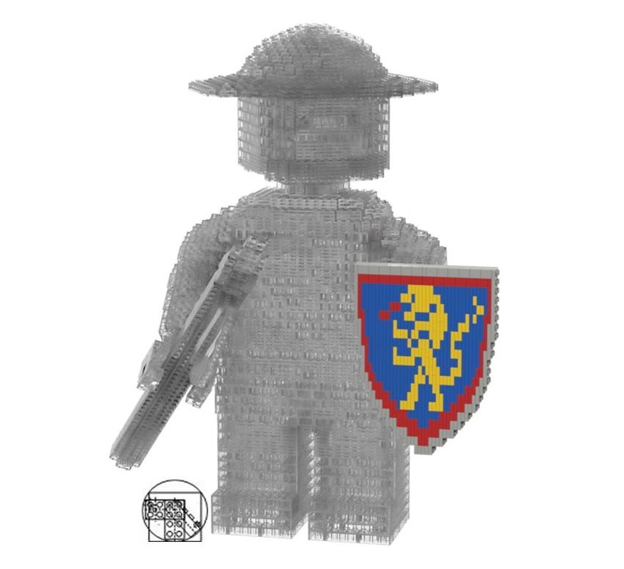 Lego Maxi Figure Shield blue Lion
