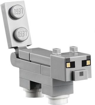 Lego Minecraft Cat, British Shorthair - Brick Built