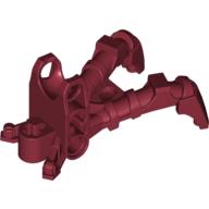 Lego Large Figure Foot, Claw with Ball Socket (Shadow Matoran) / Dark Red