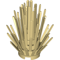 Lego Plant, Bush 2 x 2 x 4 / Tan