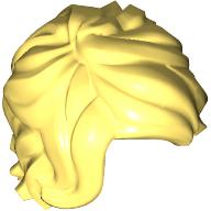Lego Hair Tousled Mid-Length with Side Part / Bright Light Yellow