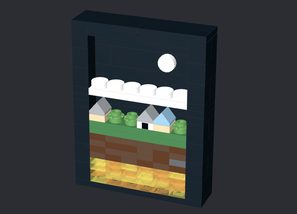 Lego Earth's layers