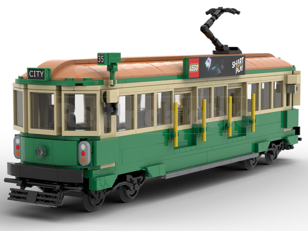 Lego W8-class Tram (8-wide L Gauge)