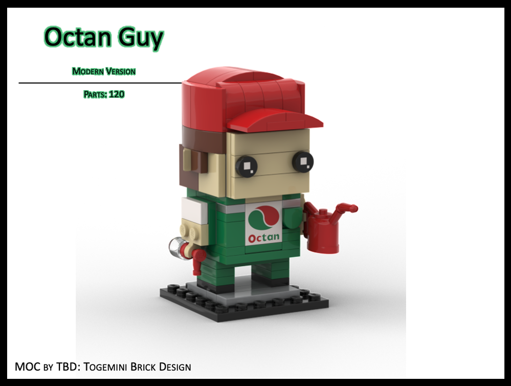 Lego Octan Guy - Modern Version - Brickheadz