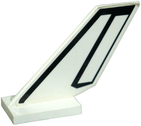 Lego Tail Shuttle with Black Line Pattern on Both Sides (Stickers) - Sets 6339 / 6544