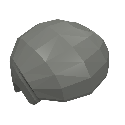 Lego Hair Smooth / Dark Bluish Gray