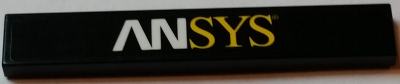 Lego Tile 1 x 6 with 'ANSYS' Pattern (Sticker) - Set 75908