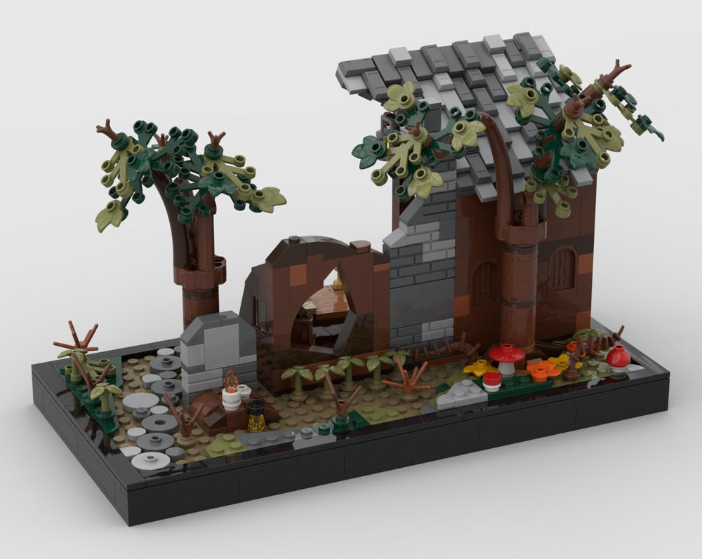 Lego D&D vampire diorama